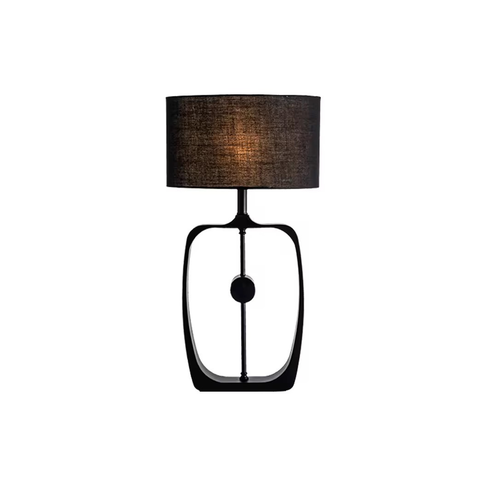 โคมไฟตั้งโต๊ะ Table lamp Metal + Fabric Black LED E27x1 IP20