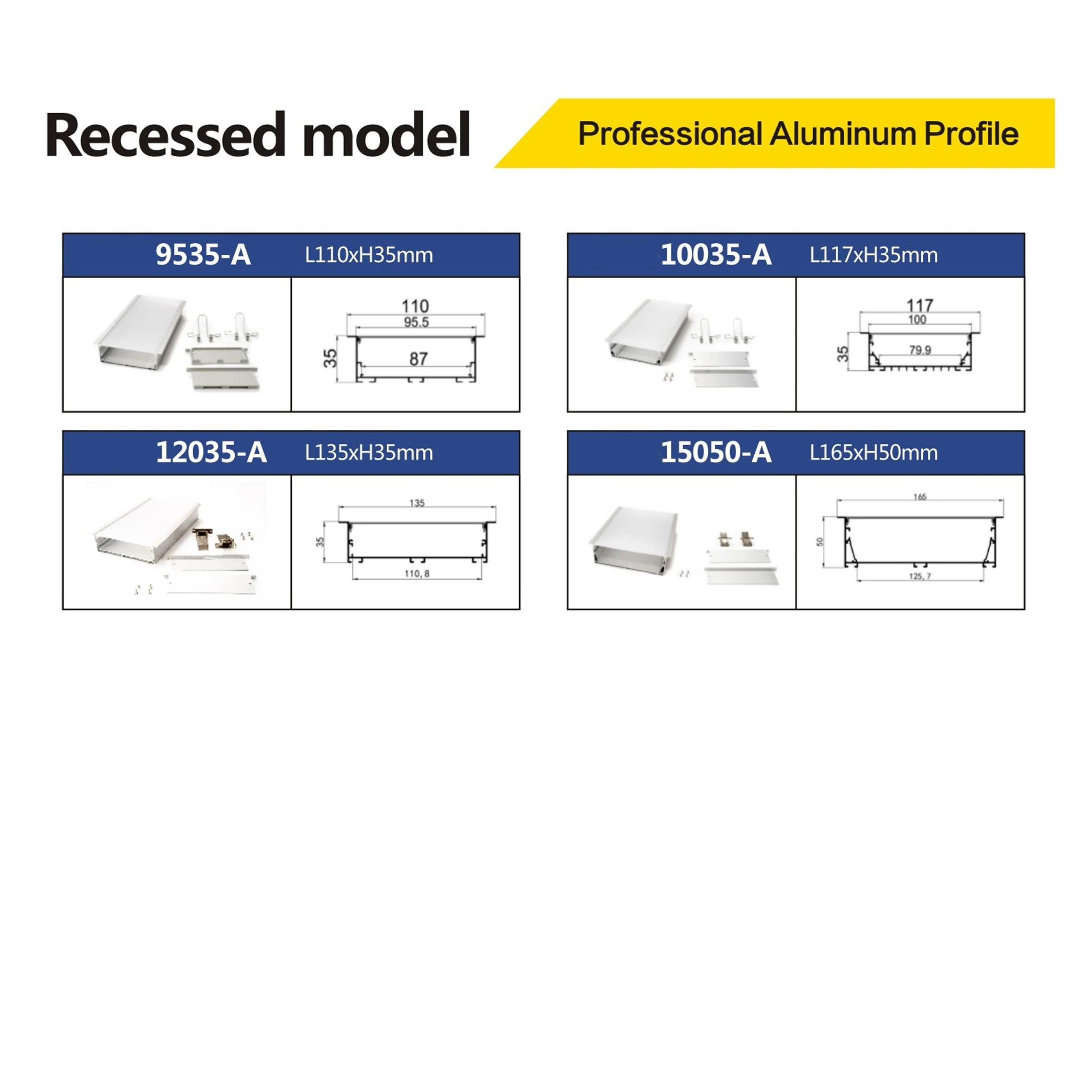 011 รางไฟเส้น ไฟริบบิ้น Neon Flex Aluminum Profile หลากหลายแบบให้เลือก