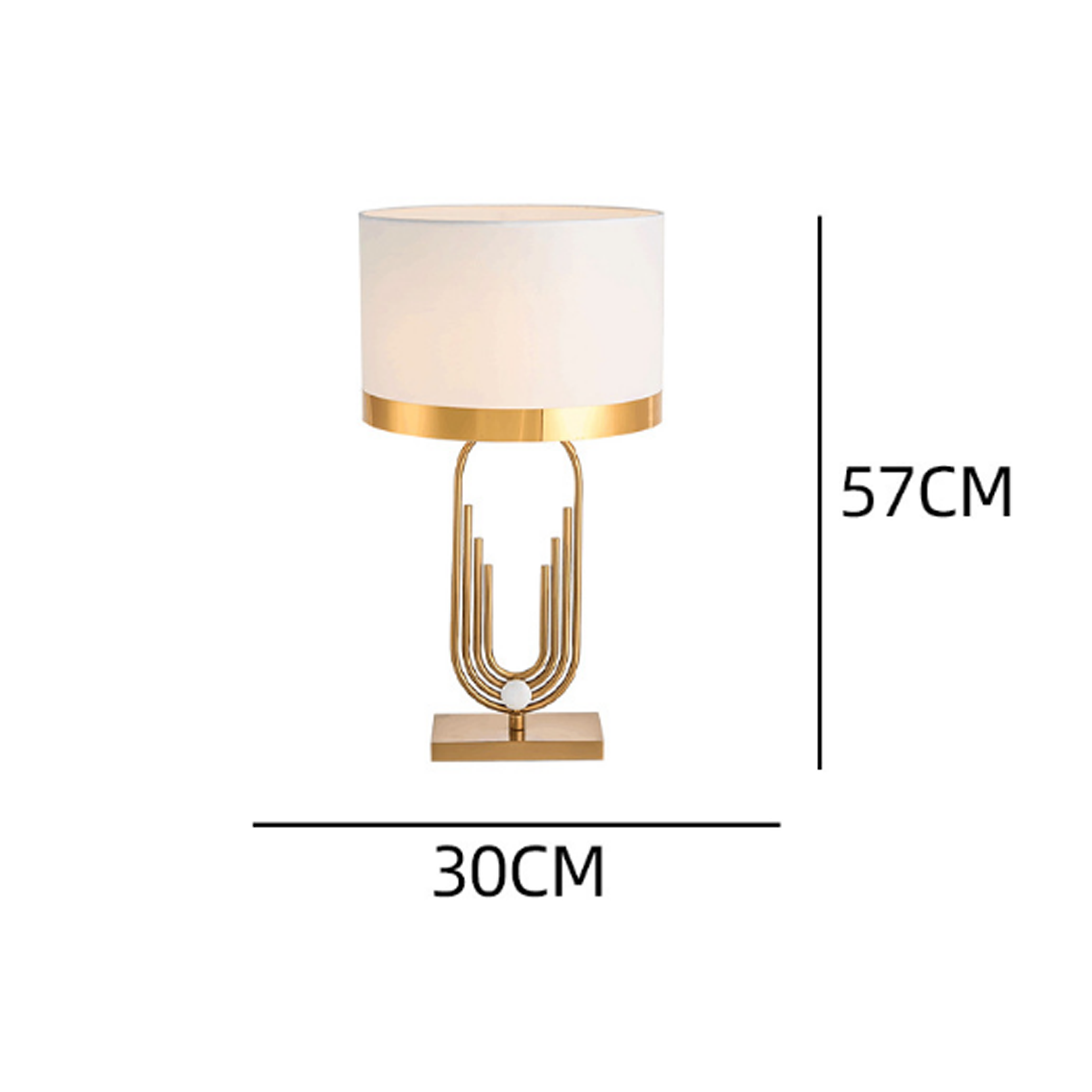โคมไฟตั้งโต๊ะ สไตล์นอร์ดิก Nordic style table lamp + Hardware + Fabric LED E27x1 IP20