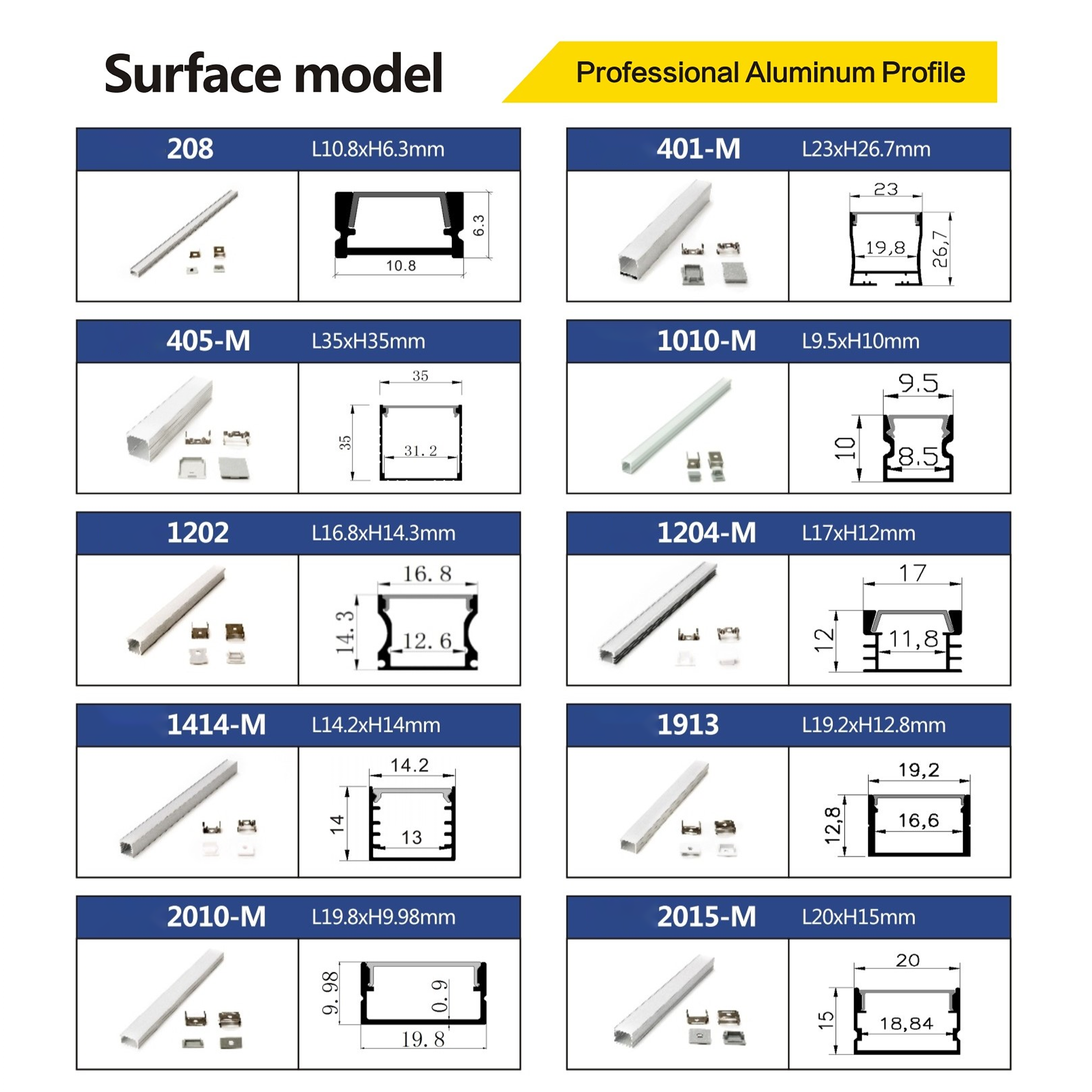 011 รางไฟเส้น ไฟริบบิ้น Neon Flex Aluminum Profile หลากหลายแบบให้เลือก