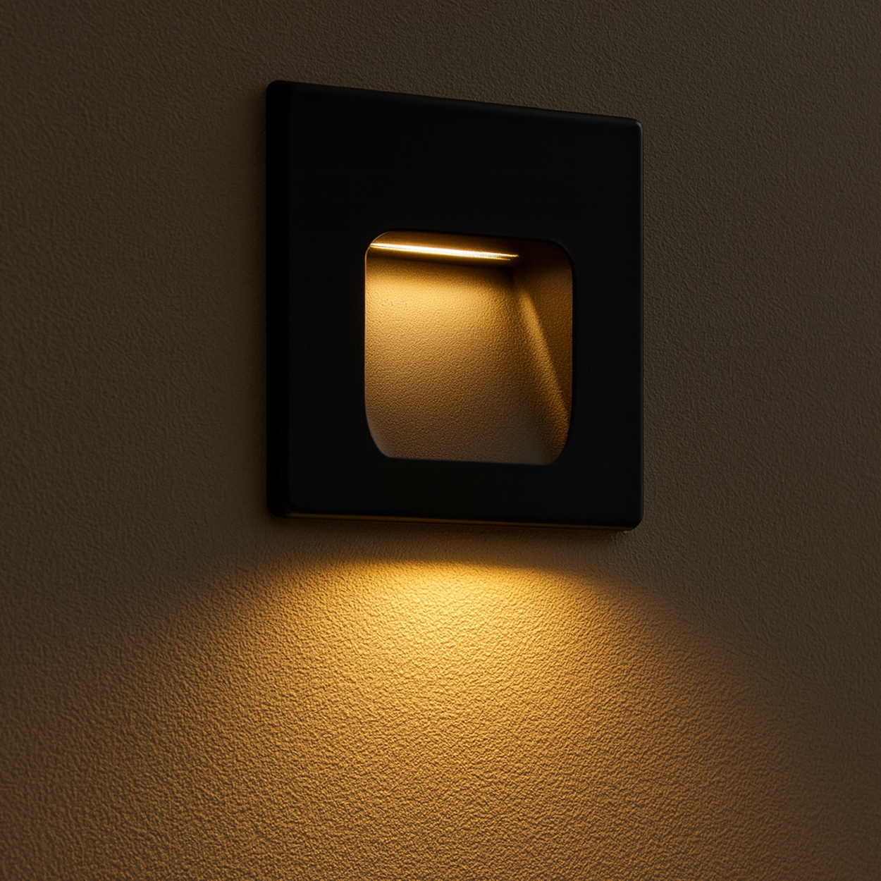 โคมไฟติดผนัง LED 3W สีดำ อลูมิเนียม Indoor Wall Light Aluminum Black LED 3W 220V 2 IP20 ขนาด 65x65 มม.,
