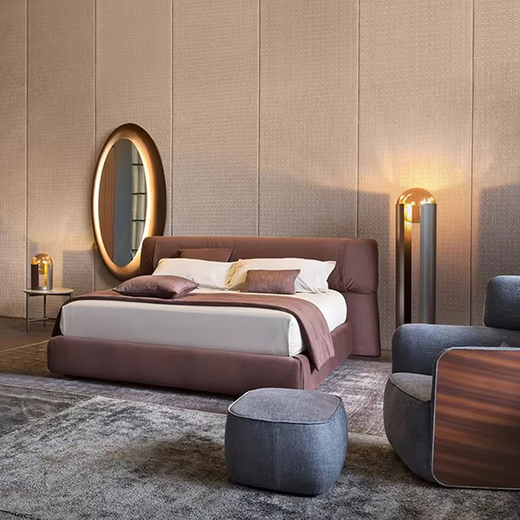 โคมไฟตั้งโต๊ะ สไตล์นอร์ดิก Nordic style table lamp Metal + Glass LED G9x2 IP20