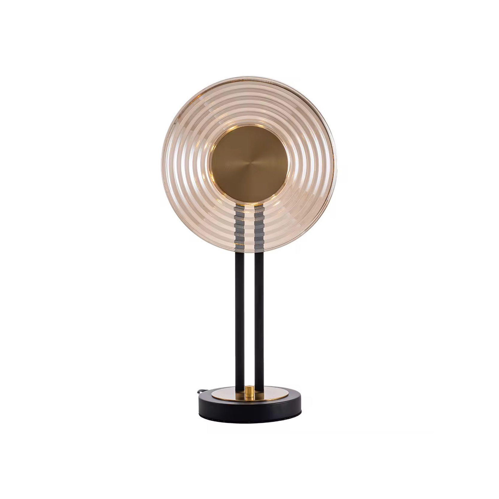 โคมไฟตั้งโต๊ะ สไตล์นอร์ดิก Nordic style table lamp Metal + glass LED included