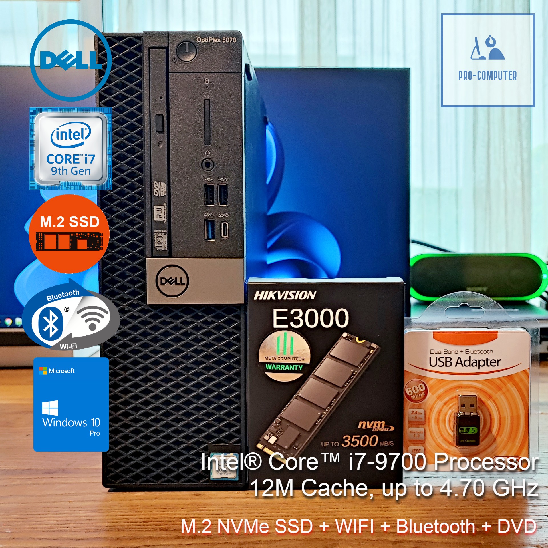 4画面出力 第9世代 i7-9700 32G 512G Optiplex5070