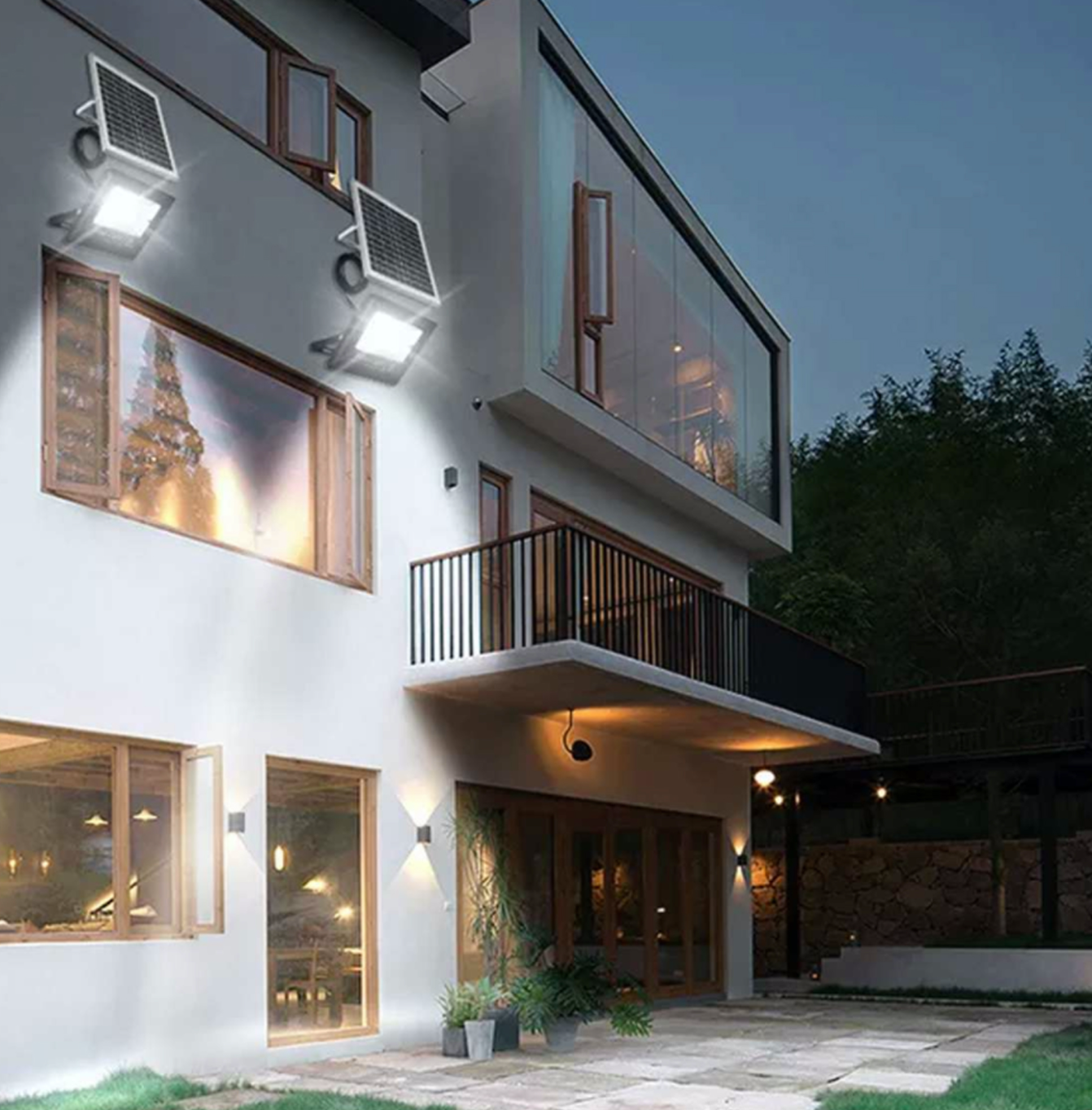 โคมฟลัดไลท์โซล่าร์เซลล์แอลอีดี ปิด-เปิด หรี่แสงได้ด้วยรีโมทคอนโทรล ขนาด 200 วัตต์ แสงเดย์ไลท์ LED Solar Cell Flood Light 200W