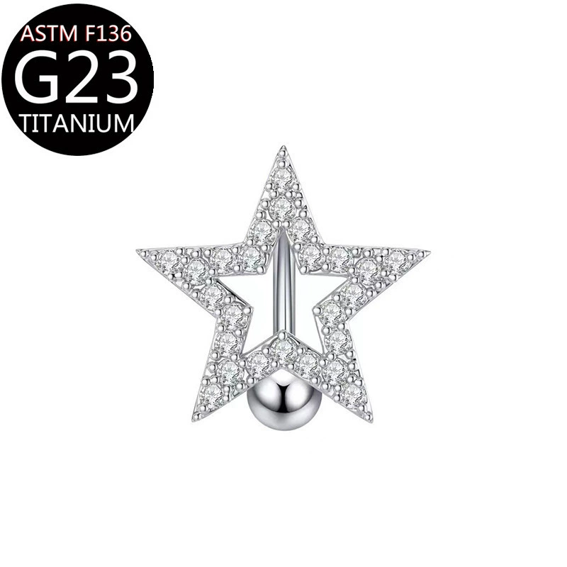 จิวสะดือ ฝั่งเพชร มีหลายแบบให้เลือก