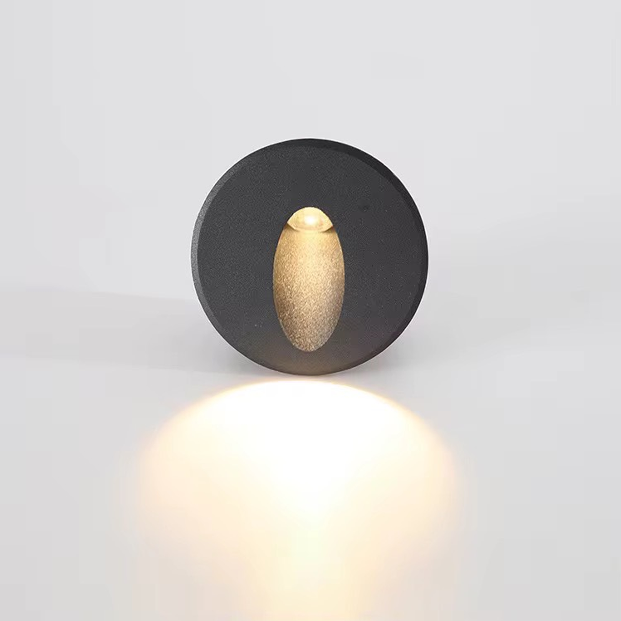 ไฟบันไดทรงกลมฝังผนัง Recessed round step light รุ่น 012Y LED 2W IP20 ไฟตกแต่งขั้นบันไดแนวโมเดิร์น