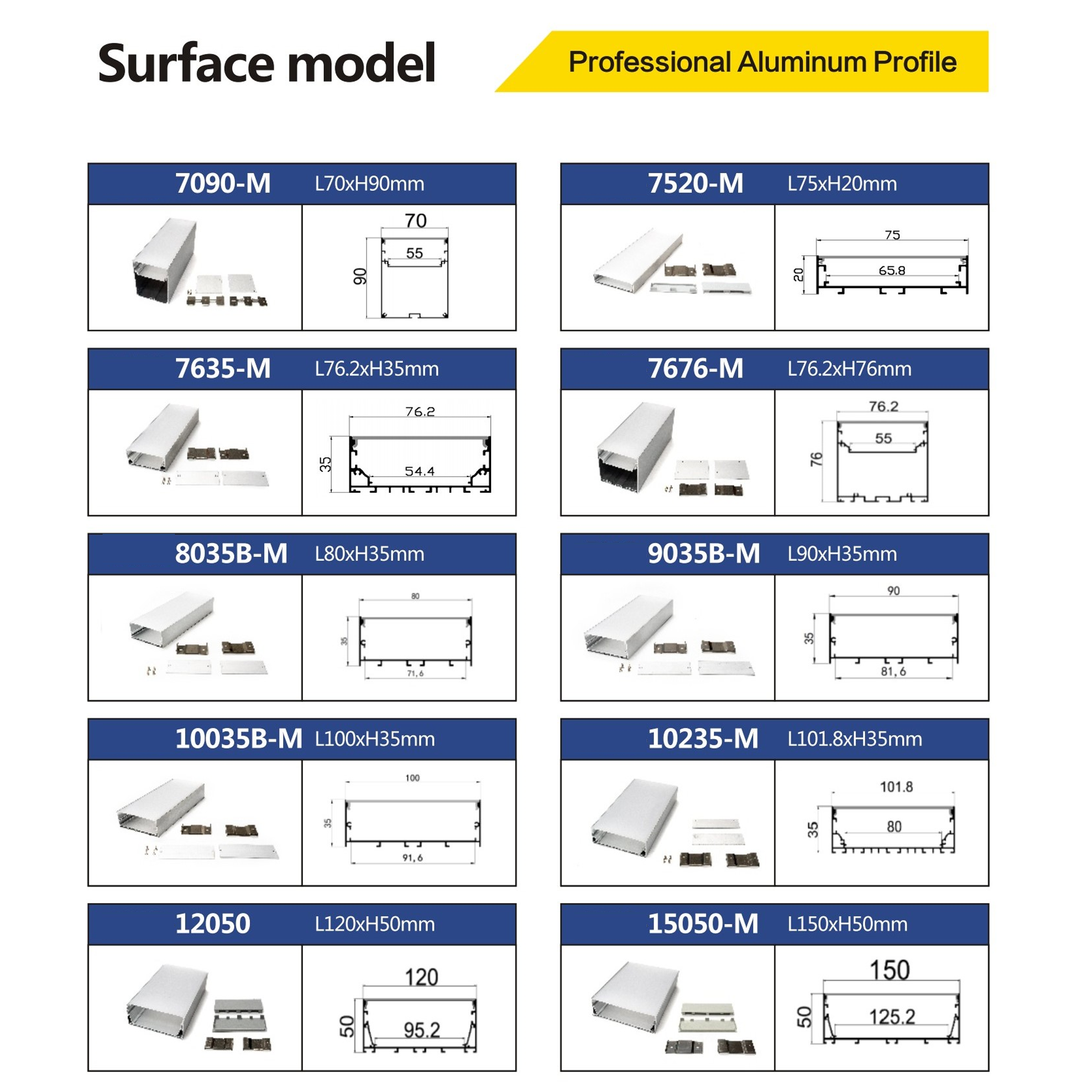 011 รางไฟเส้น ไฟริบบิ้น Neon Flex Aluminum Profile หลากหลายแบบให้เลือก