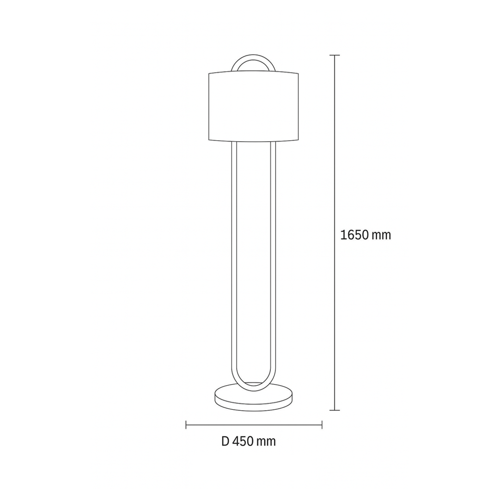 โคมไฟสไตล์โมเดิร์นคลาสสิก Modern Classic Floor Lamp Iron + Marble + Fabric Gold + White LED E27x1