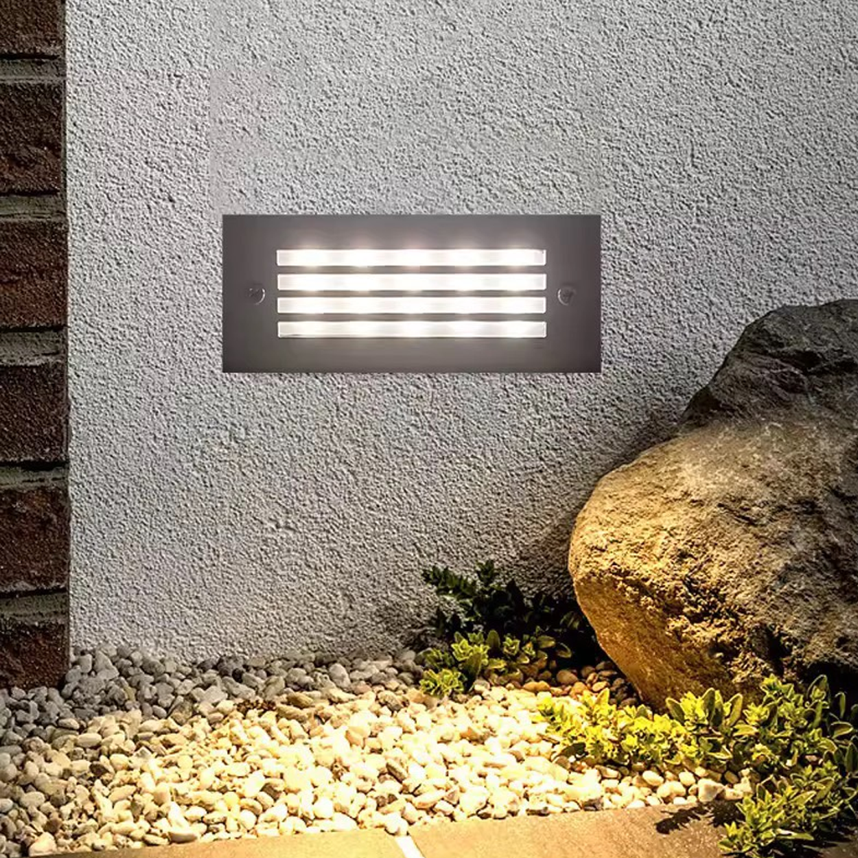 โคมไฟฝังผนังสแตนเลส LED step light stainless Steel รุ่น 010A LED 2W IP65