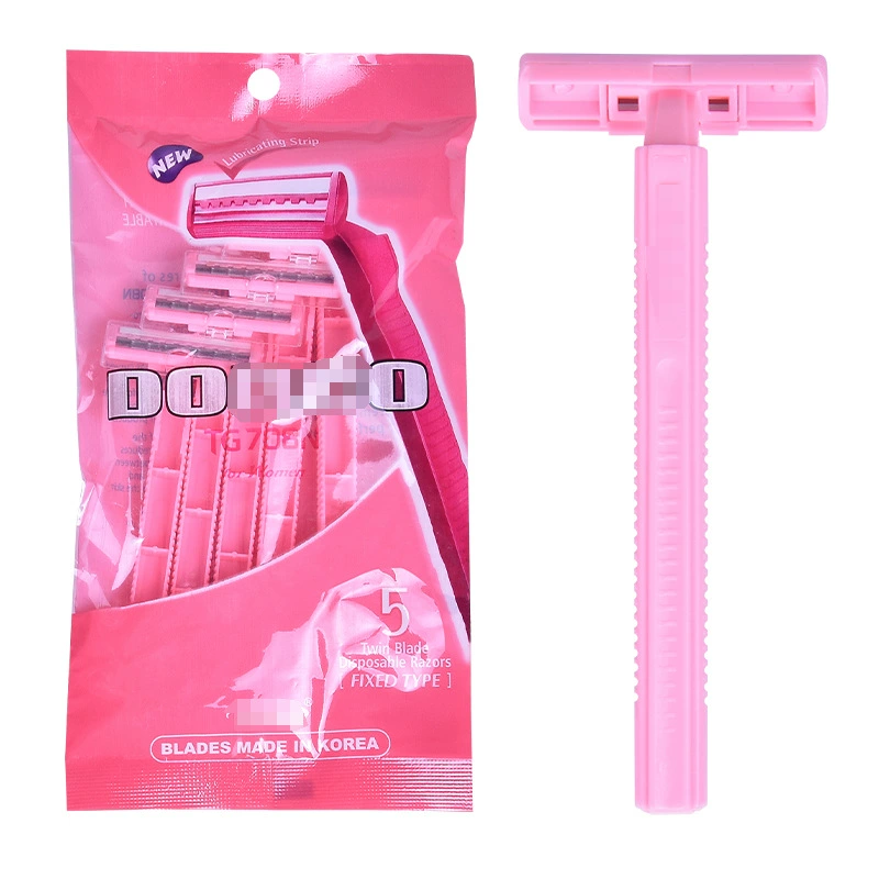 มีดโกดด้าม โกนหนวด แพ็ค 5 ชิ้น คละสีส่ง