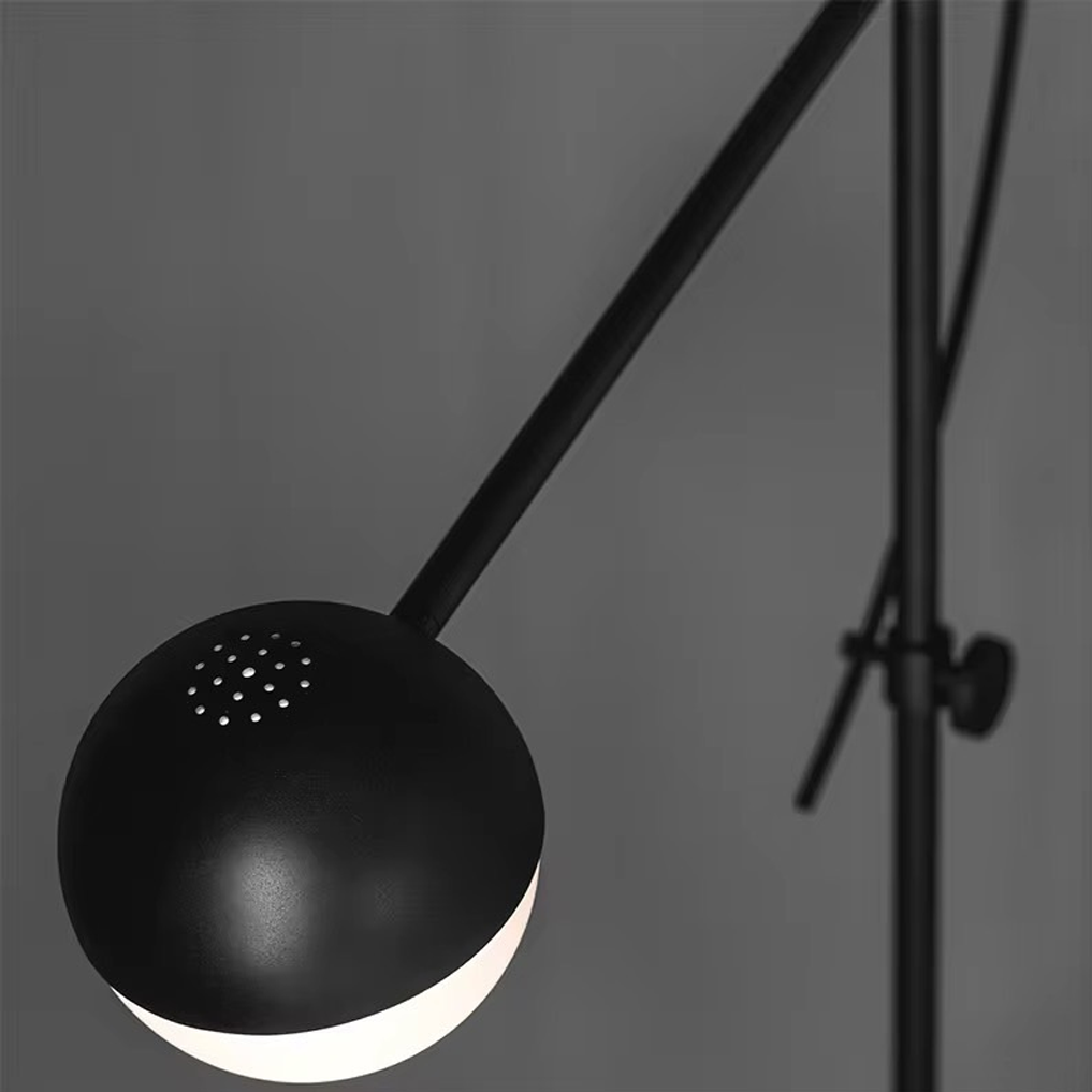 โคมไฟตกแต่งห้องนั่งเล่น Floor Lamp for Living Room Marble + Iron Black LED E27x1