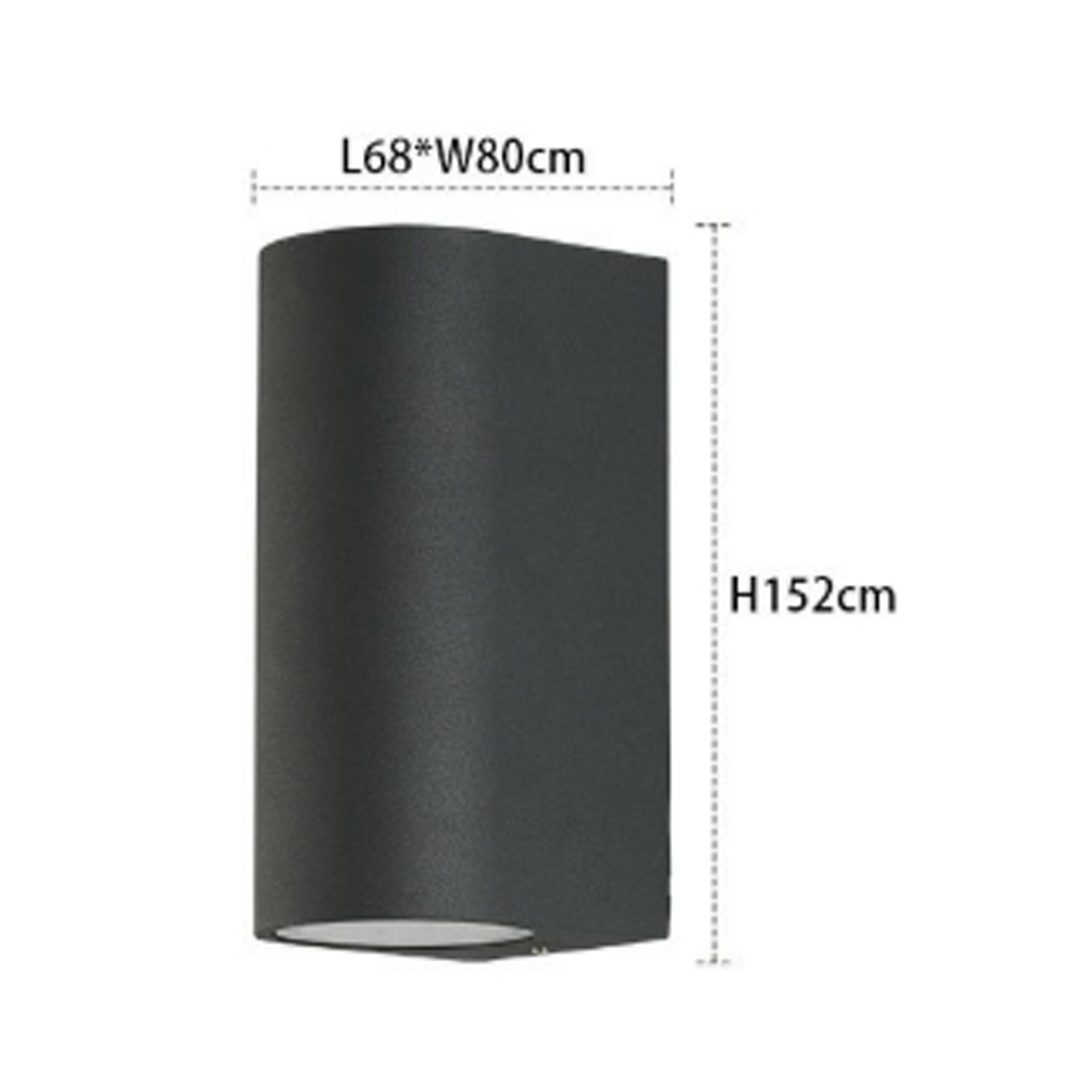 โคมไฟติดผนังภายนอก Outdoor Round Wall lamp Aluminum LED GU10 x 2 IP65