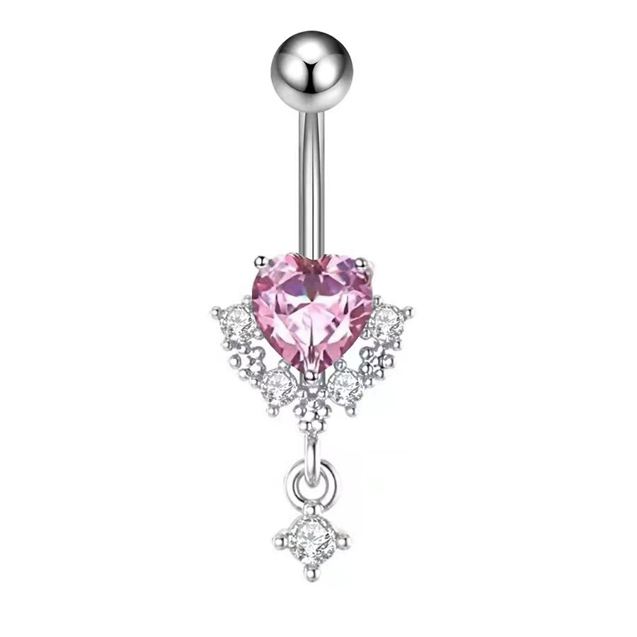 จิวสะดือ ฝั่งเพชร มีหลายแบบให้เลือก