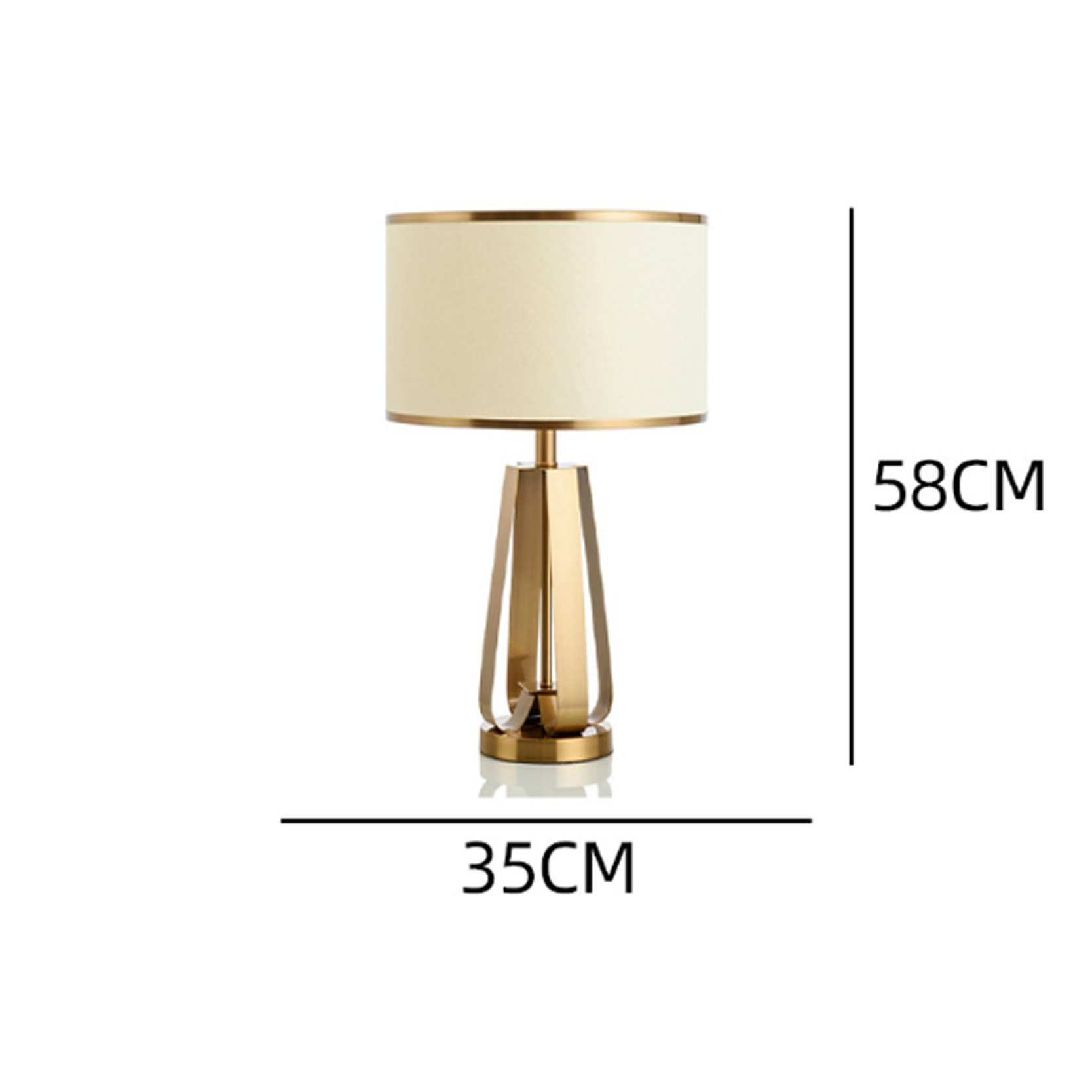 โคมไฟตั้งโต๊ะ สไตล์นอร์ดิก Nordic style table lamp + Hardware + Fabric LED E27x1 IP20