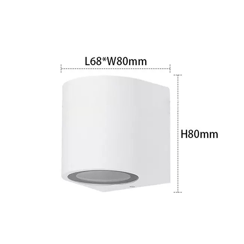 โคมไฟติดผนังภายนอก Outdoor Round Wall lamp Aluminum LED GU10 x 1 IP65