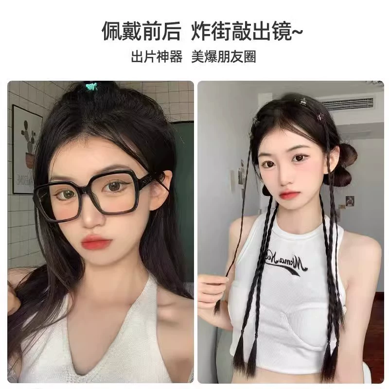 กิ๊บเปีย ไหมถักผม 2 ชิ้น/แพ็ค กิ๊บในตัว พร้อมส่ง