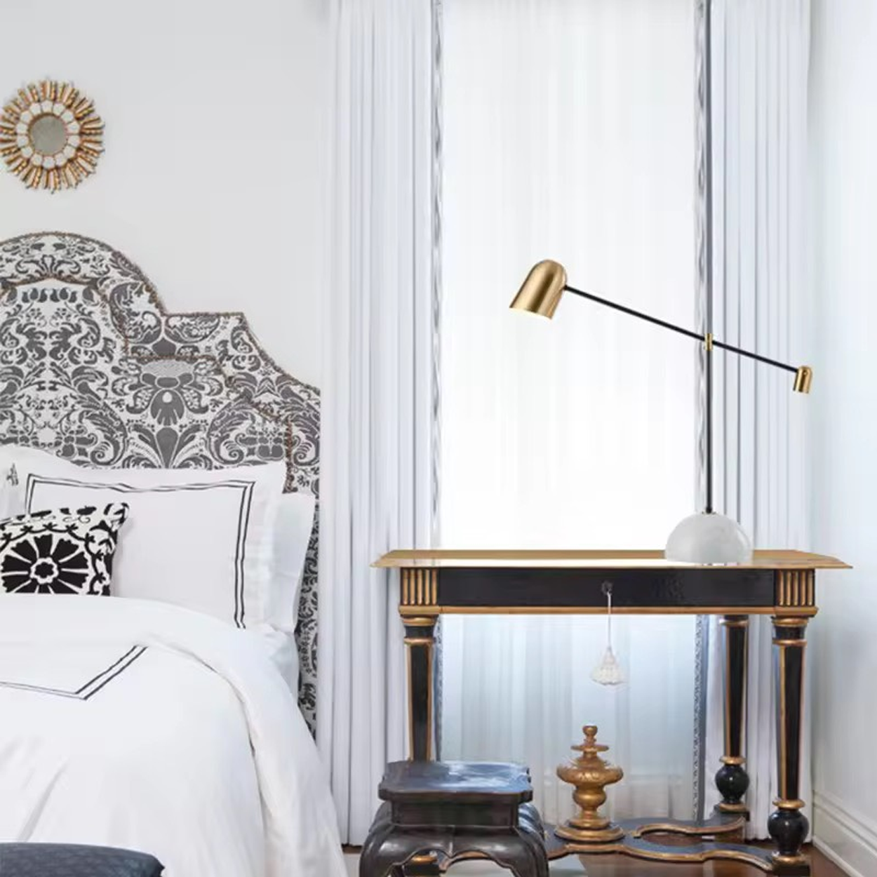 โคมไฟตั้งโต๊ะ โมเดิร์น สไตล์นอร์ดิก Nordic style table lamp Meta + Marble LED E27x1 IP20