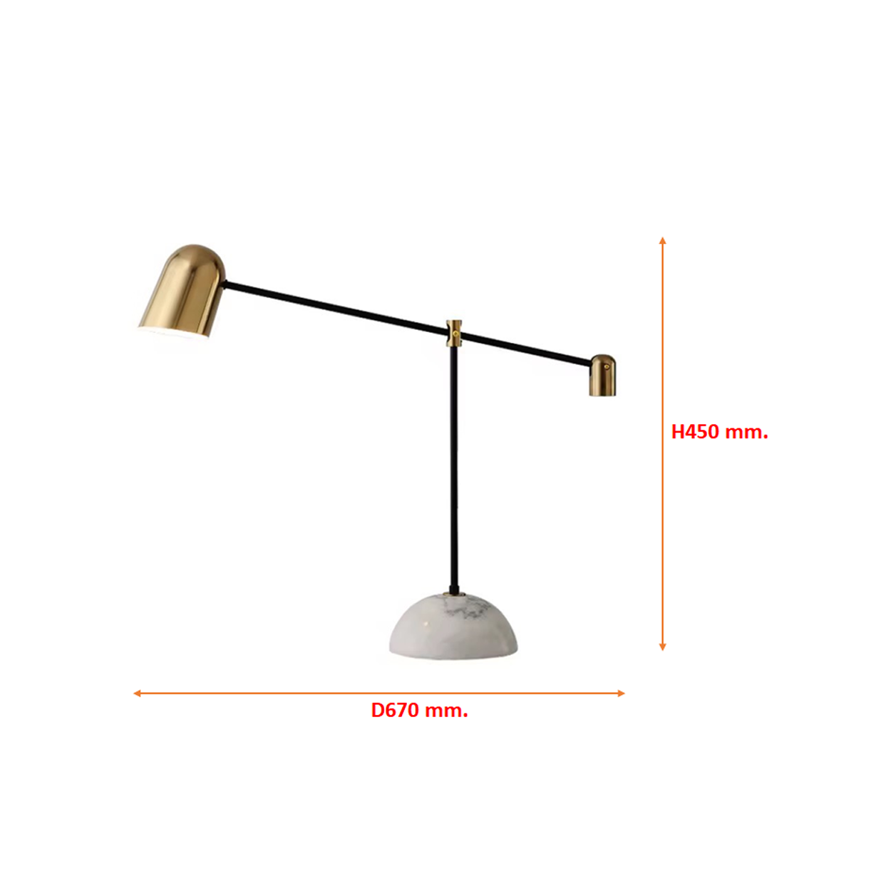 โคมไฟตั้งโต๊ะ โมเดิร์น สไตล์นอร์ดิก Nordic style table lamp Meta + Marble LED E27x1 IP20