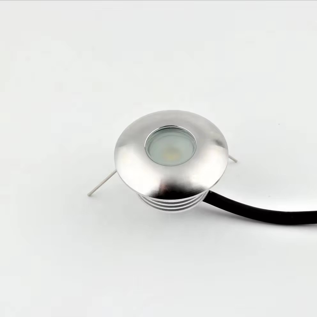 โคมไฟฝังพื้น Inground Up light Round 304 Stainless Steet + Aluminum lamp body LED 1W DC12V IP67