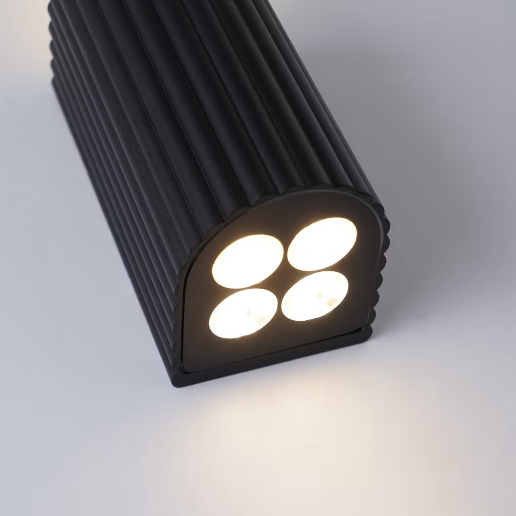 โคมไฟติดผนังภายใน Wall Lamp VASE Aluminum Black LED 8W 3000K IP65