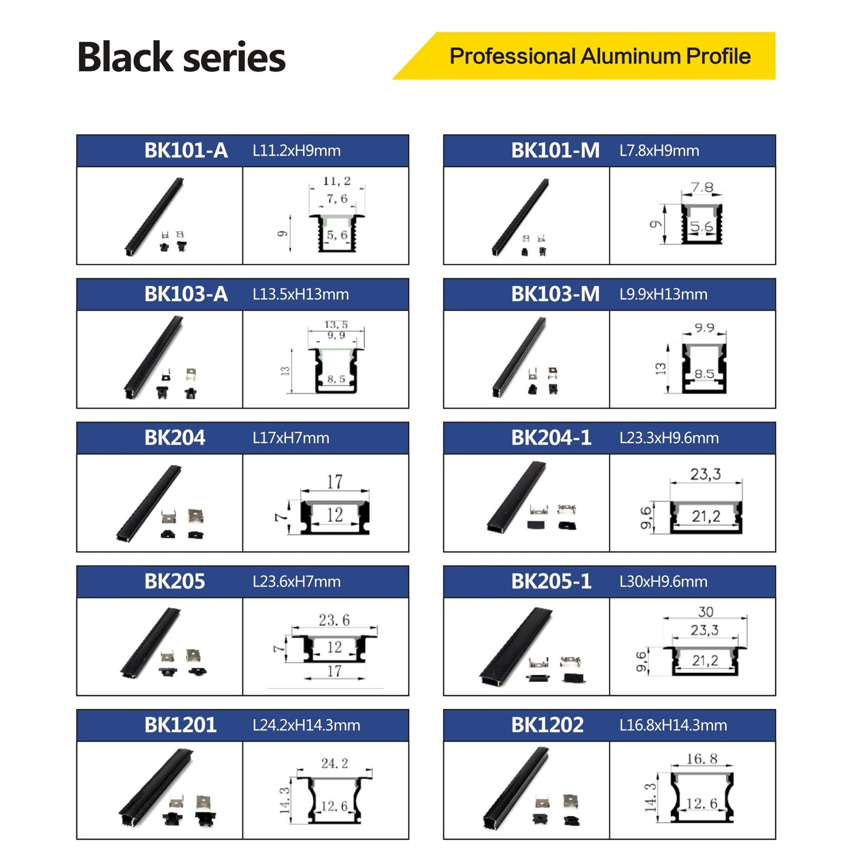 011 รางไฟเส้น ไฟริบบิ้น Neon Flex Aluminum Profile หลากหลายแบบให้เลือก