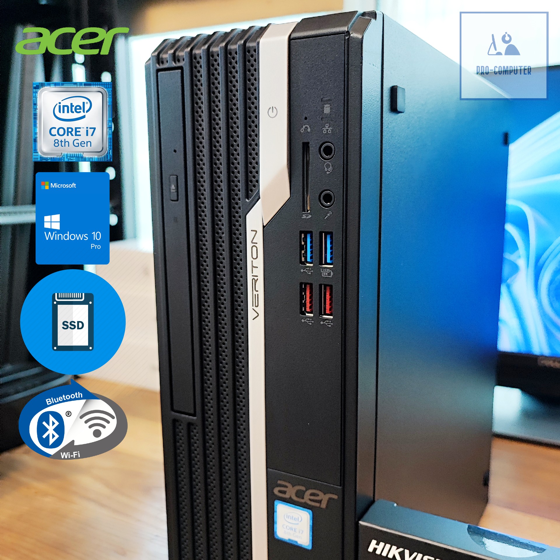 คอมพิวเตอร์ Acer Veriton X2660G - Intel® Core™ i7-8700 Max 4.60GHz ...
