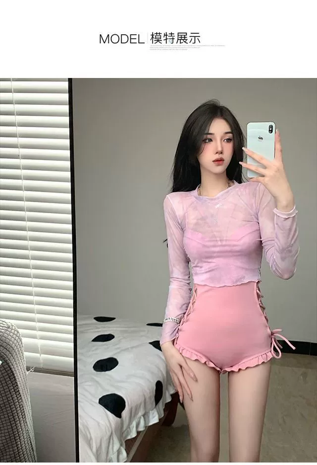 ชุดว่ายน้ำวันพีช เซ็กซี่ สไตล์เกาหลี รหัส SW68142