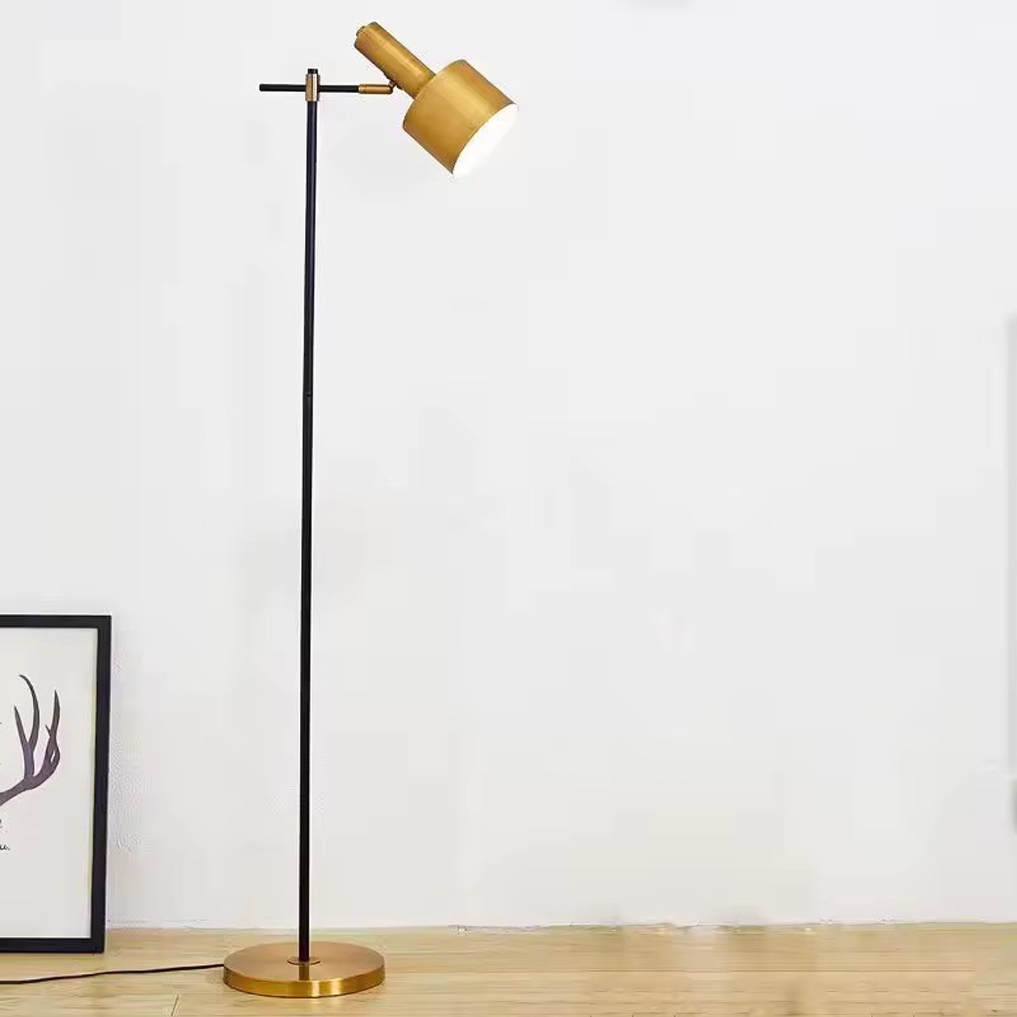 โคมไฟตั้งพื้นหรูหรา Adjustable Luxury Floor Lamp Black Gold LED E27x1
