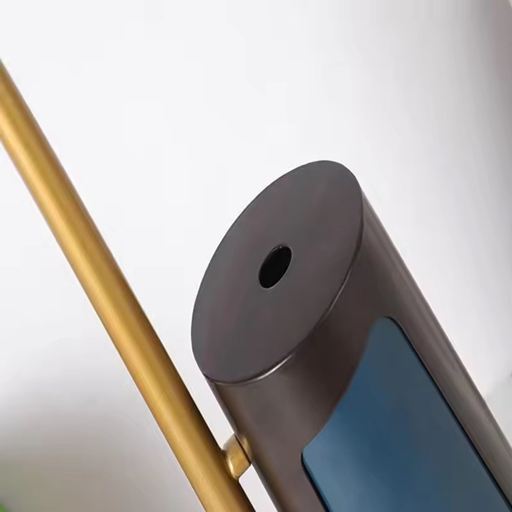 โคมไฟตั้งโต๊ะ Table lamp Metal + Fabric Blue Color LED E27X1 IP20