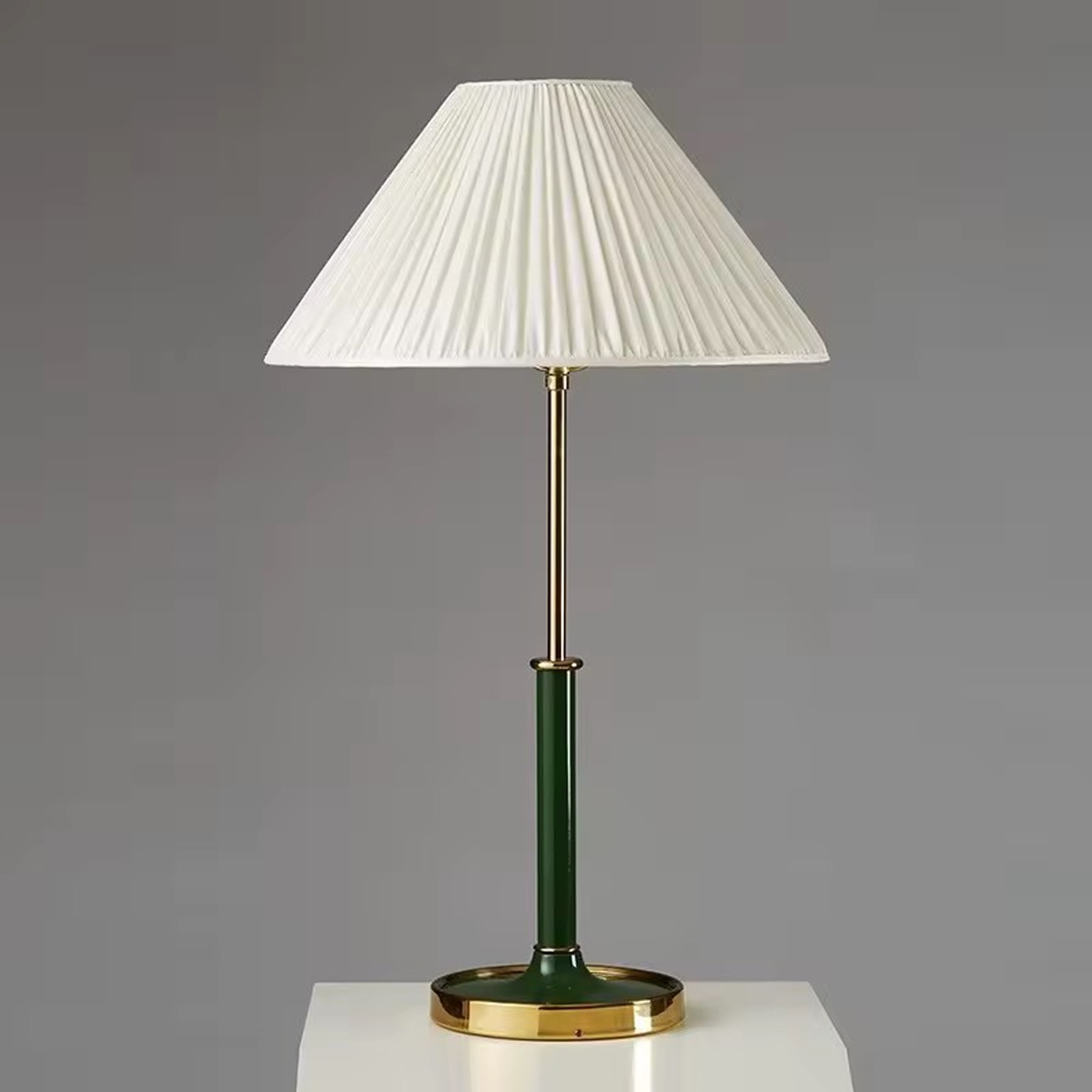 โคมไฟตั้งโต๊ะ สไตล์นอร์ดิก Nordic style table lamp Meta + Fabric LED E27x1 IP20