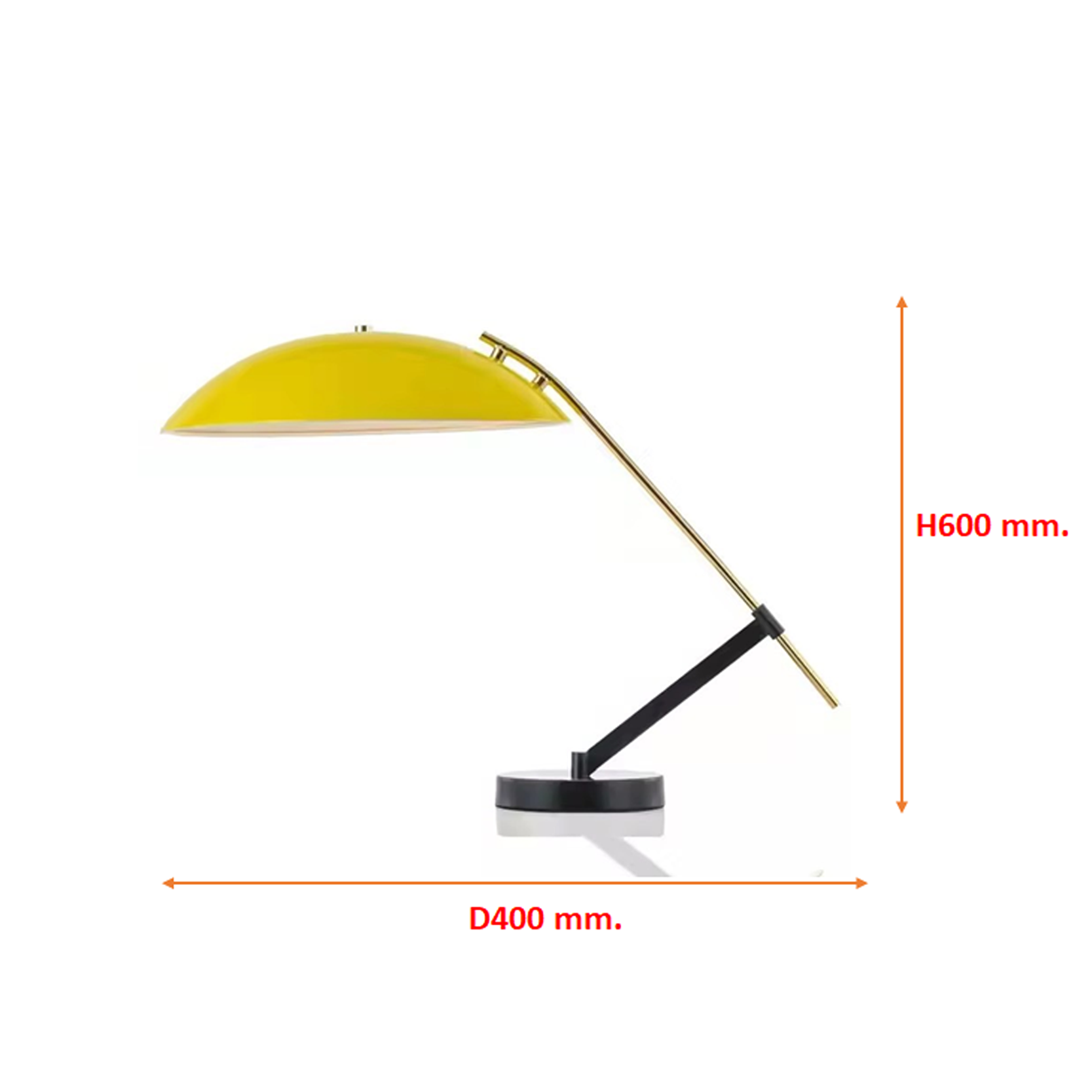 โคมไฟตั้งโต๊ะ Table lamp Metal Black + yellow LED E14x1 IP20