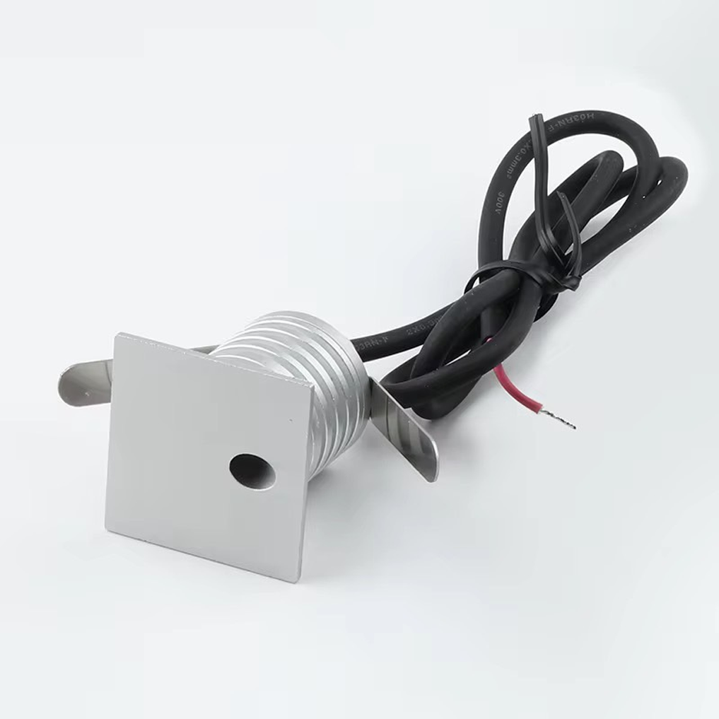 โคมไฟบันได Step light Square 304 Stainless Steet + Aluminum lamp body LED 1W DC12V-24V IP67