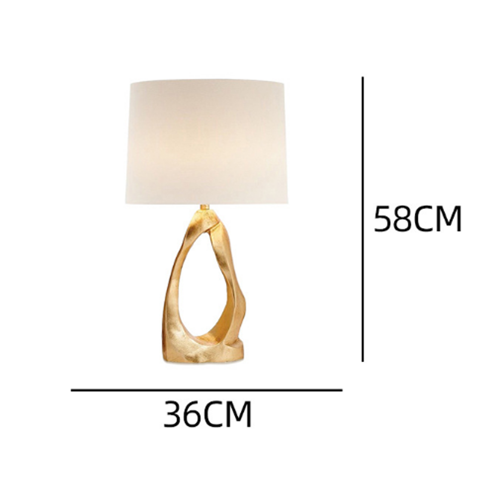 โคมไฟตั้งโต๊ะ สไตล์นอร์ดิก Nordic style table lamp Resin + Fabric LED E27x1 IP20
