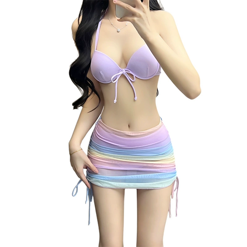 ชุดว่ายน้ำพาสเทล บิกินี่ ครบเซท 4 ชิ้น รหัส SW53253