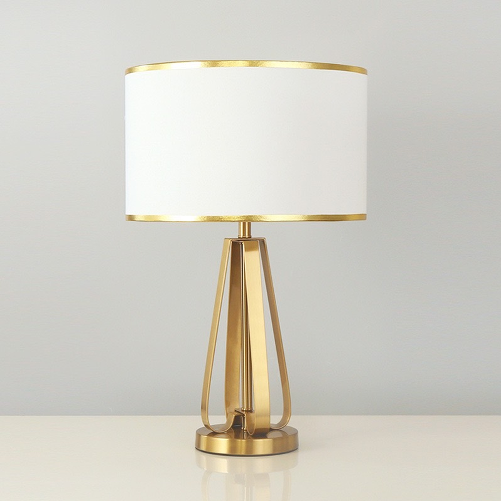 โคมไฟตั้งโต๊ะ สไตล์นอร์ดิก Nordic style table lamp + Hardware + Fabric LED E27x1 IP20