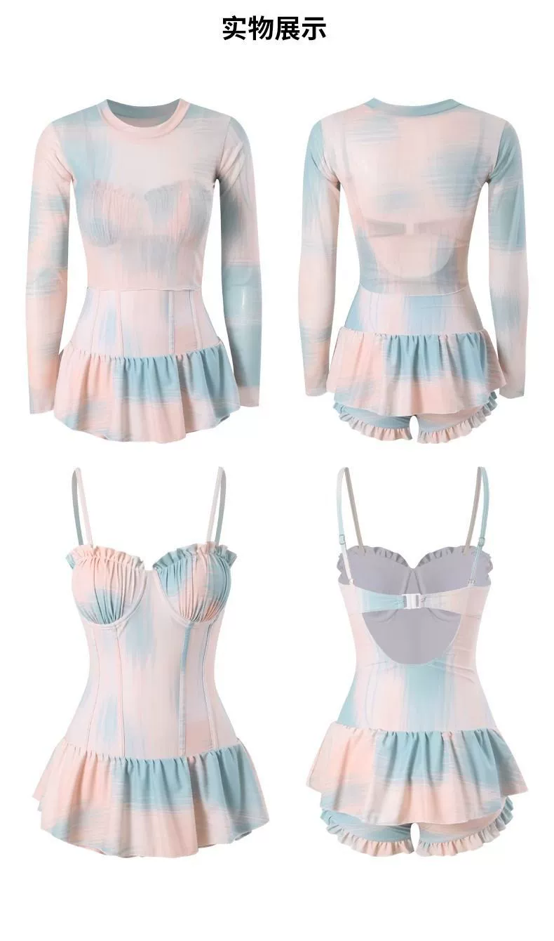 ชุดว่ายน้ำ พาสเทล วันพีช สไตลส์เกาหลี รหัส SW53316